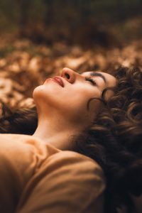 woman, model, young, pose, female, cute, outdoors, face, hairstyle, people, modeling, fall, autumn, nature, leaves, forest, season, grass, fashion, portrait